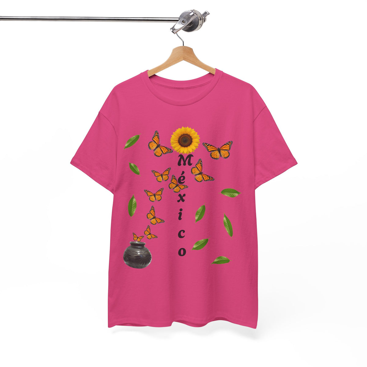 Mexico Monarch Butterfly Sunflower T‑Shirt