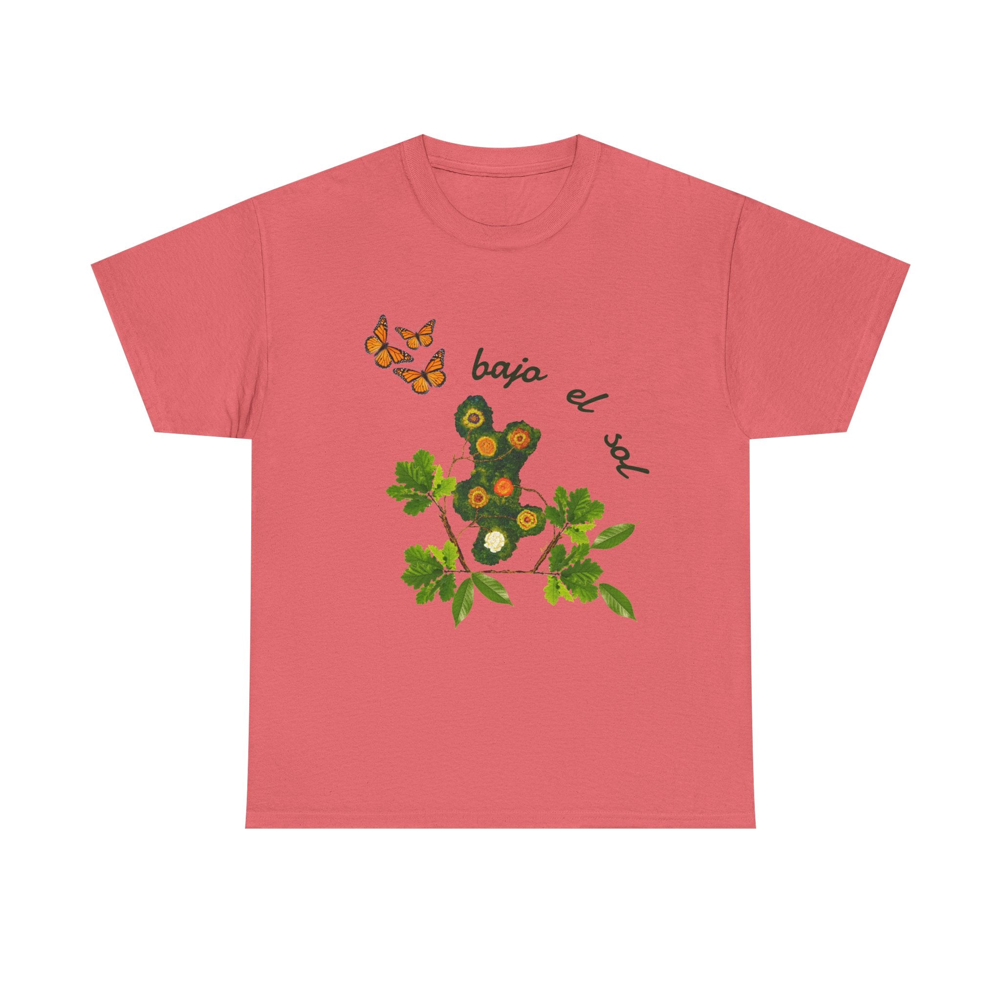 Floral Cactus & Butterflies Tee — "bajo el sol"