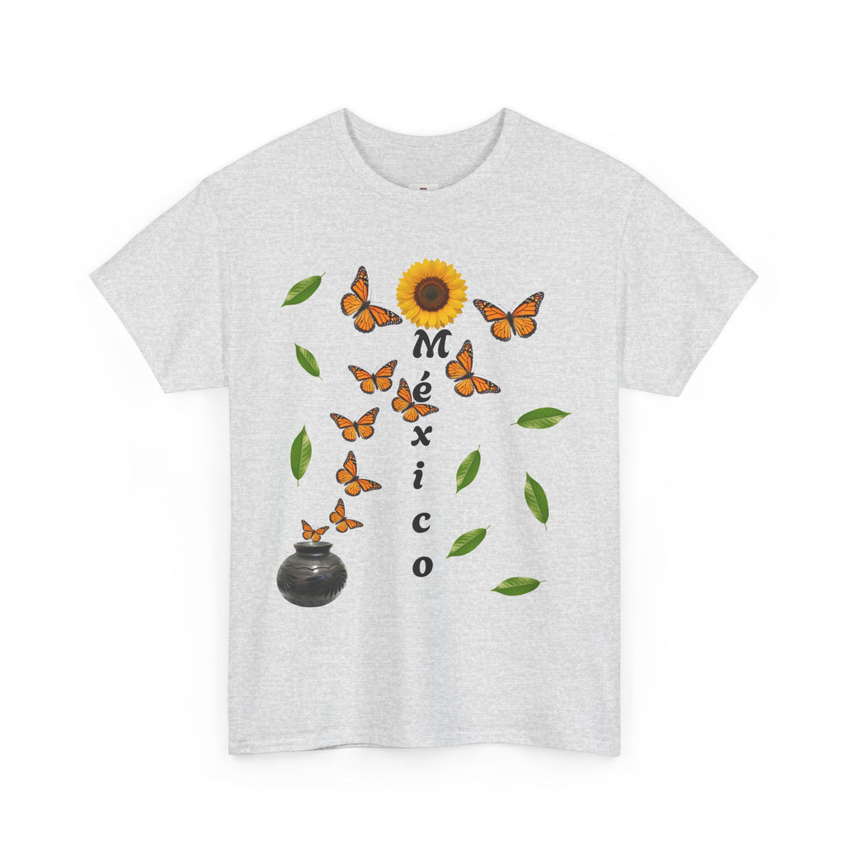 Mexico Monarch Butterfly Sunflower T‑Shirt
