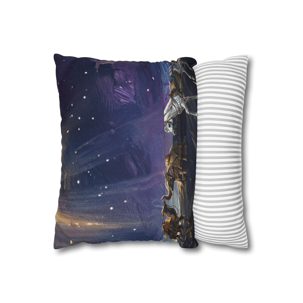 Nativity Three Wise Men Pillowcase — Starry Night Christmas Decorative Throw Pillow