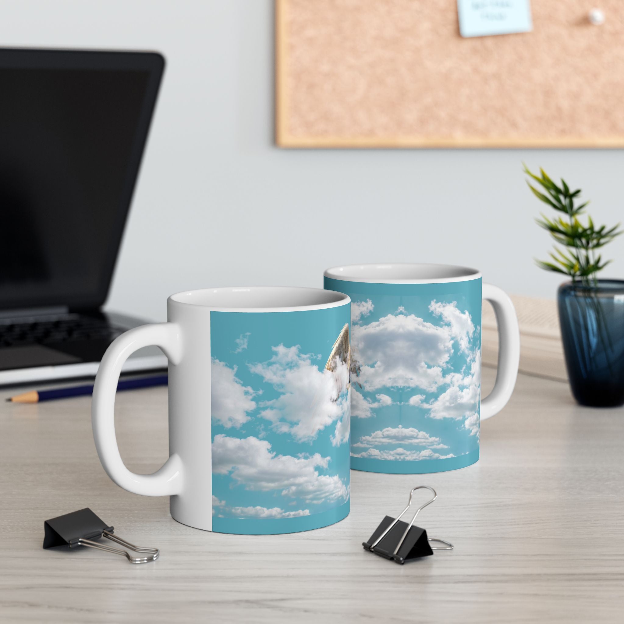 Angel in the Clouds Ceramic Mug — Heavenly Cloudscape Coffee Cup (11oz, 15oz)