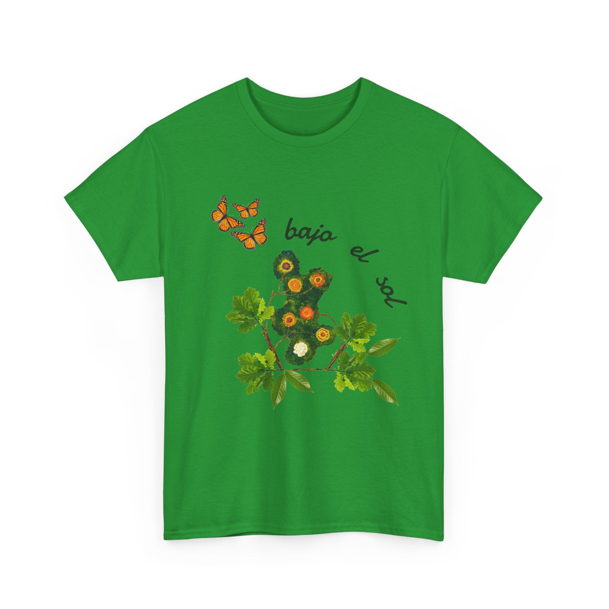 Floral Cactus & Butterflies Tee — "bajo el sol"