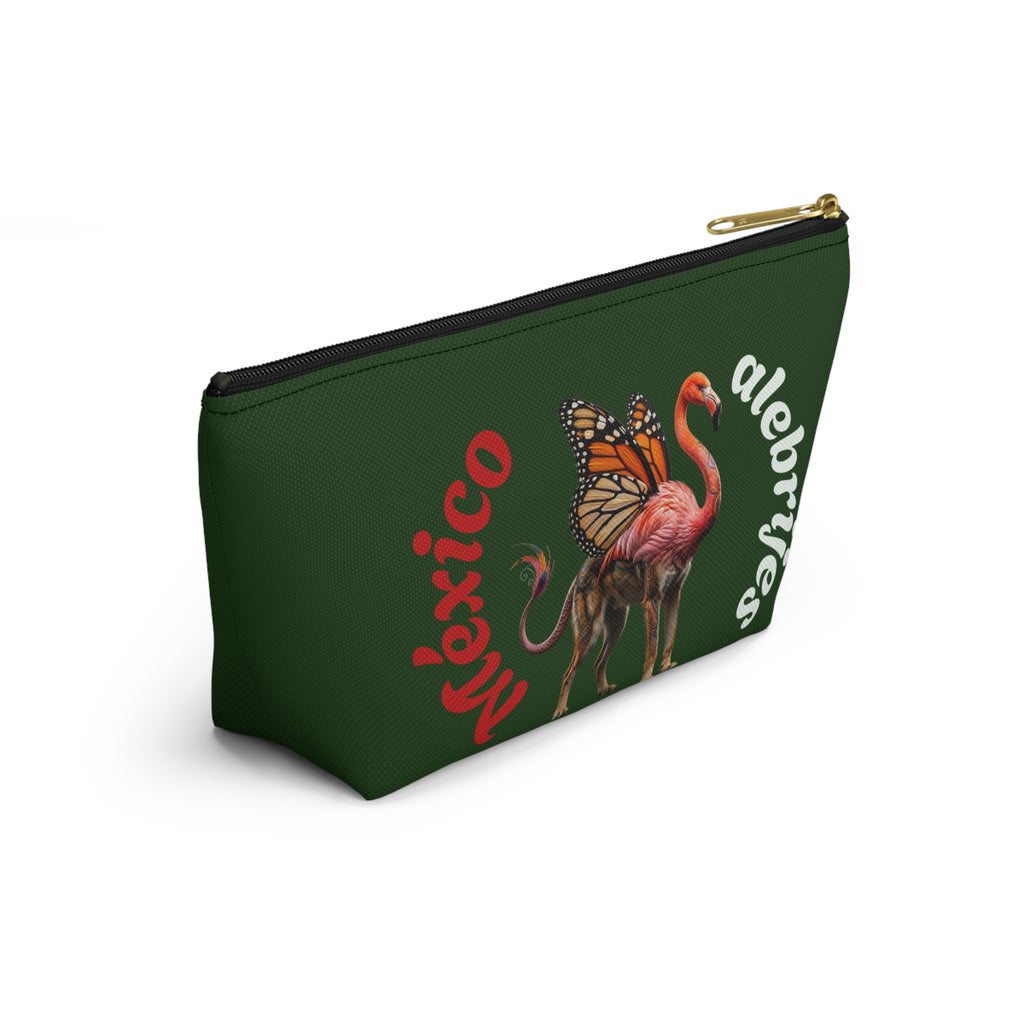 Mexico alebrije  Flamingo Butterfly Accessory Pouch