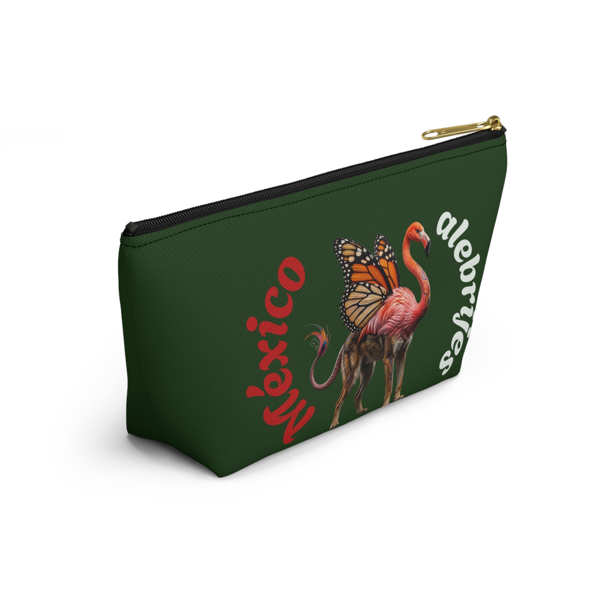 Mexico alebrije  Flamingo Butterfly Accessory Pouch