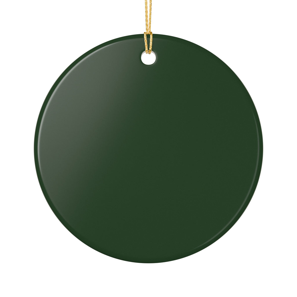 Starburst Ceramic Heart Ornament — Gold Star Christmas Decoration