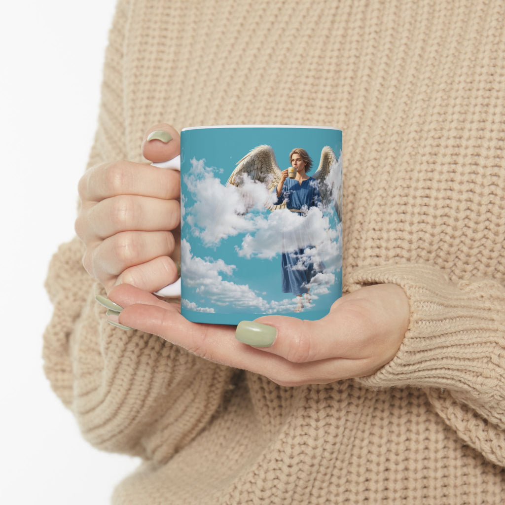 Angel in the Clouds Ceramic Mug — Heavenly Cloudscape Coffee Cup (11oz, 15oz)