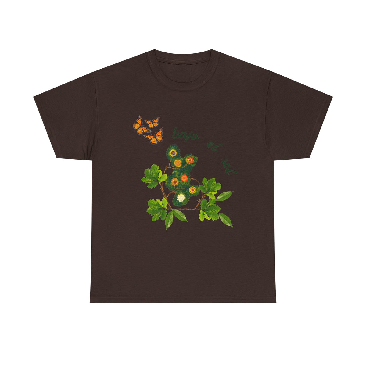 Floral Cactus & Butterflies Tee — "bajo el sol"