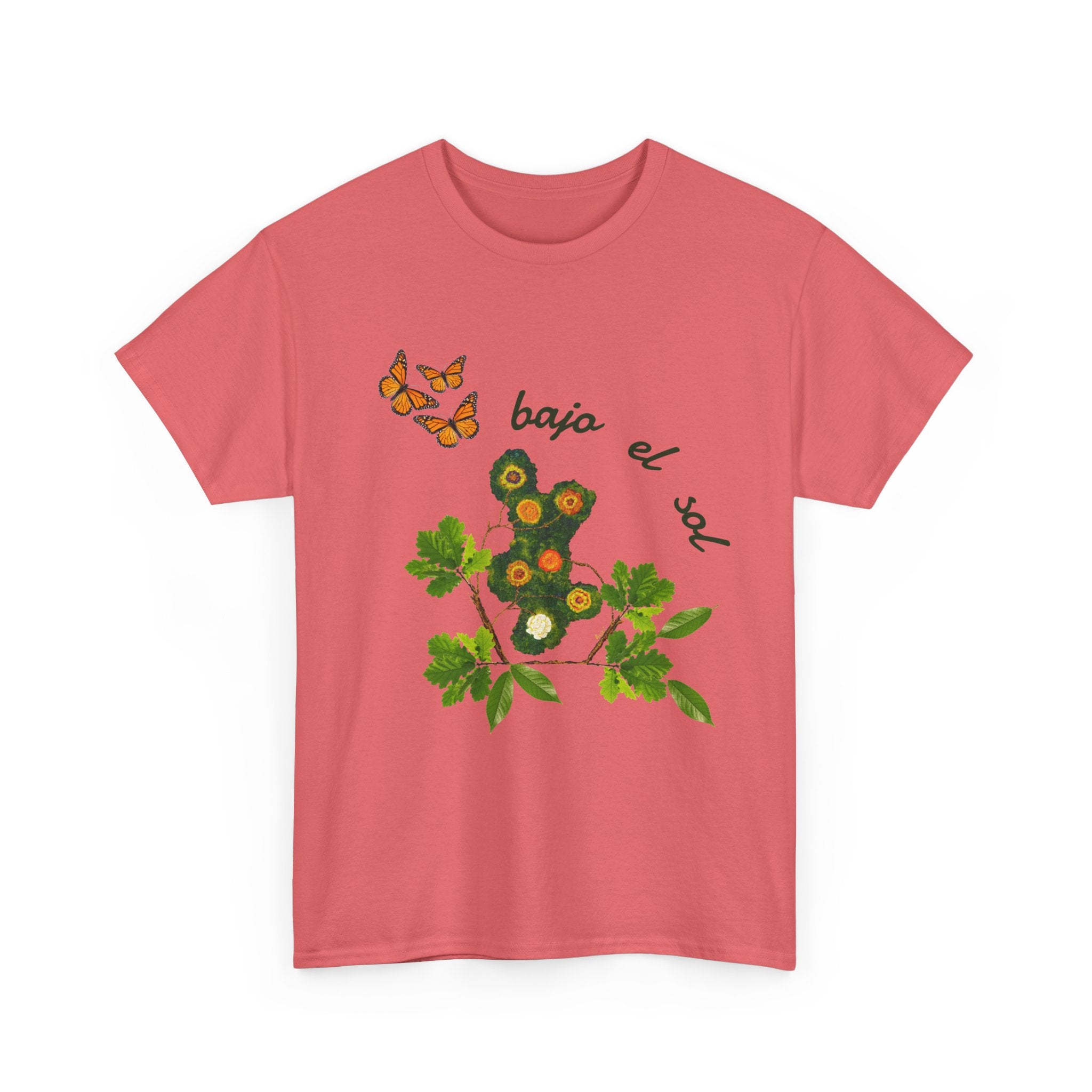 Floral Cactus & Butterflies Tee — "bajo el sol"