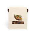 Canvas Lunch Bag — Cornucopia Harvest Print Insulated Lunch Tote