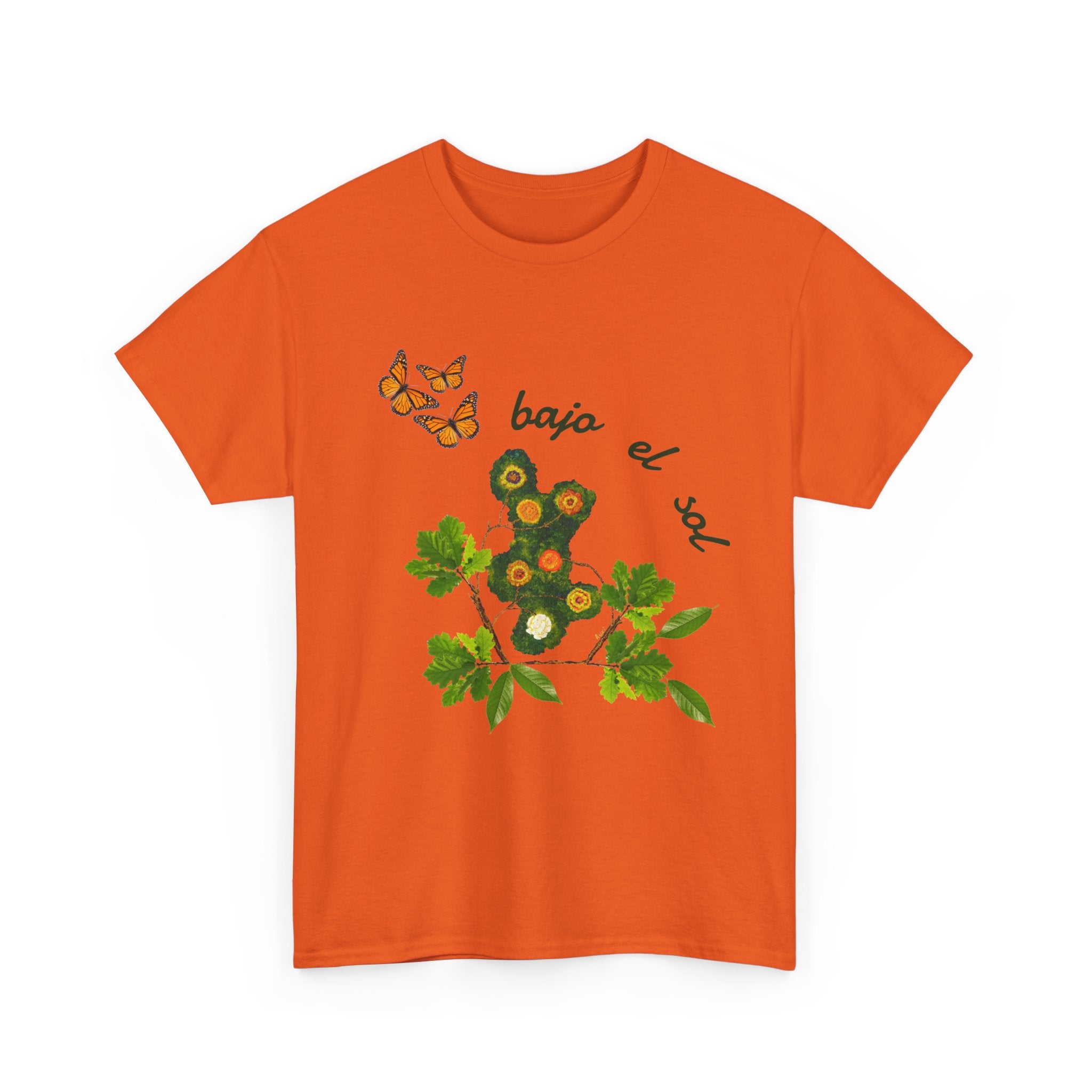 Floral Cactus & Butterflies Tee — "bajo el sol"