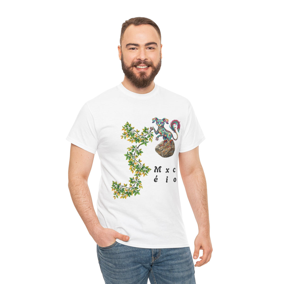 Mexico Floral Snake T-Shirt — Botanical Mexican Heritage Tee