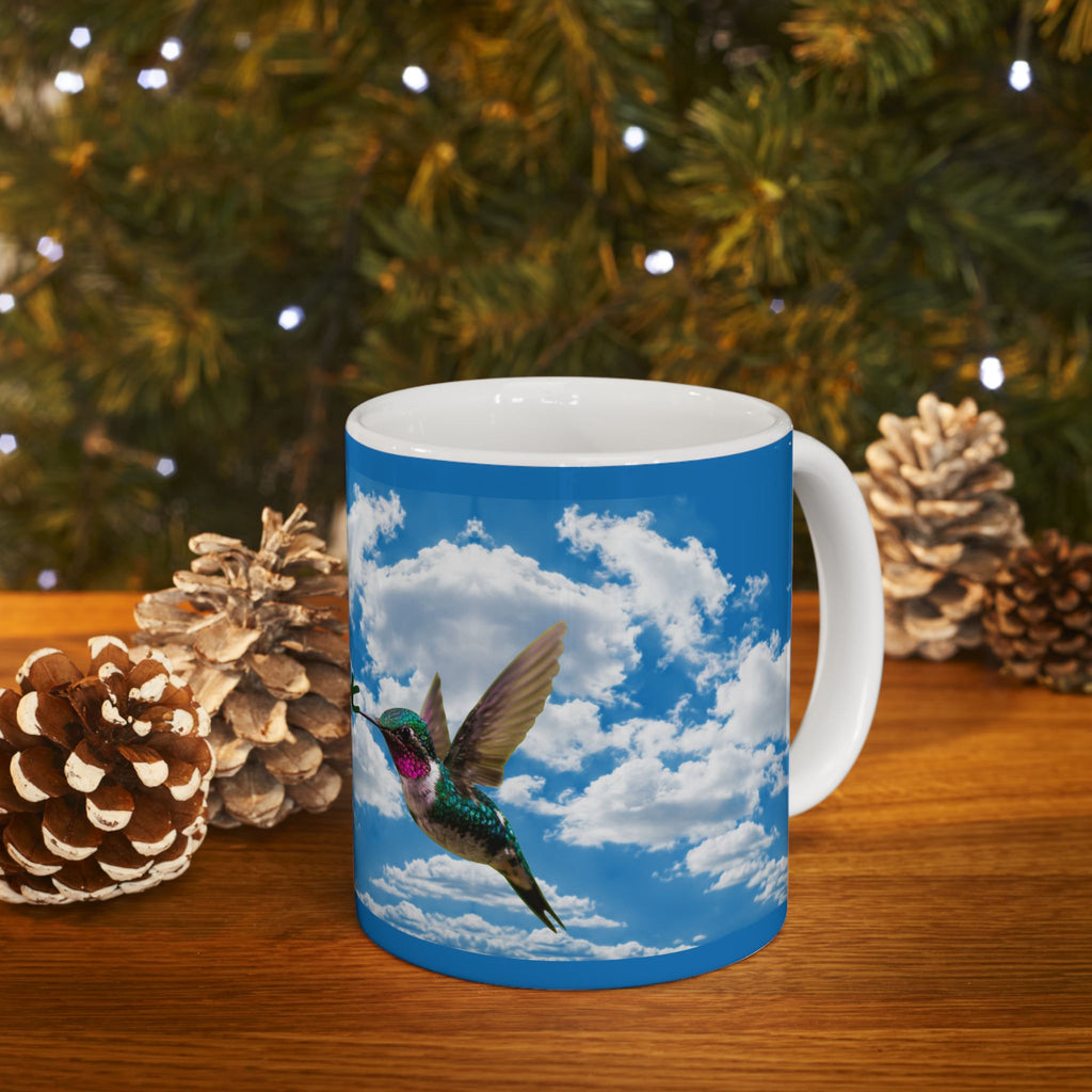 Taza de céramica 11oz. Relax colibrí