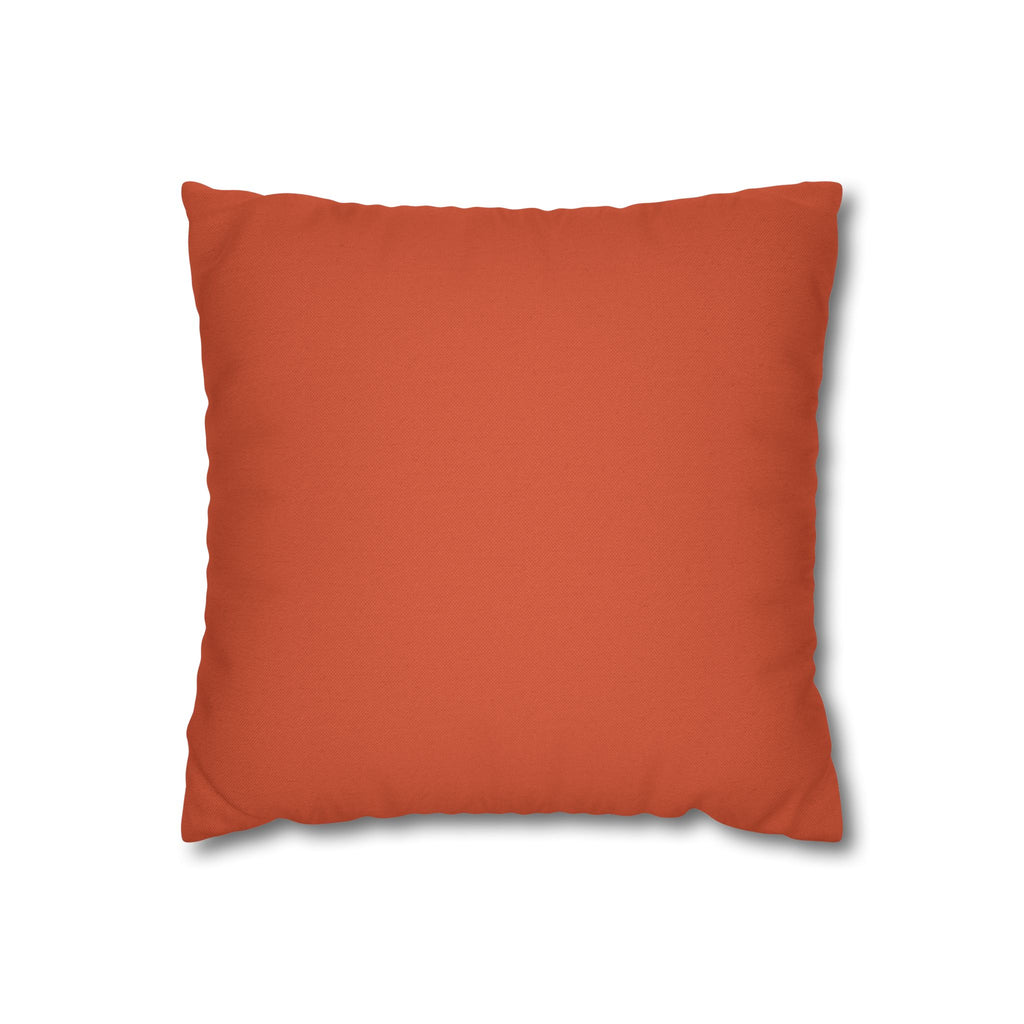 Solo Funda, no incluye relleno.  Orange Decorative Pillowcase — Solid Spun Polyester Square Cushion Cover