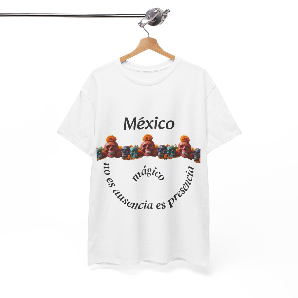 México Mágico Tee - "no es ausencia es presencia" Día de Muertos Tribute T-Shirt