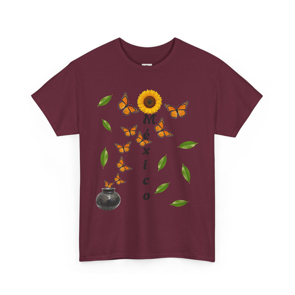 Mexico Monarch Butterfly Sunflower T‑Shirt