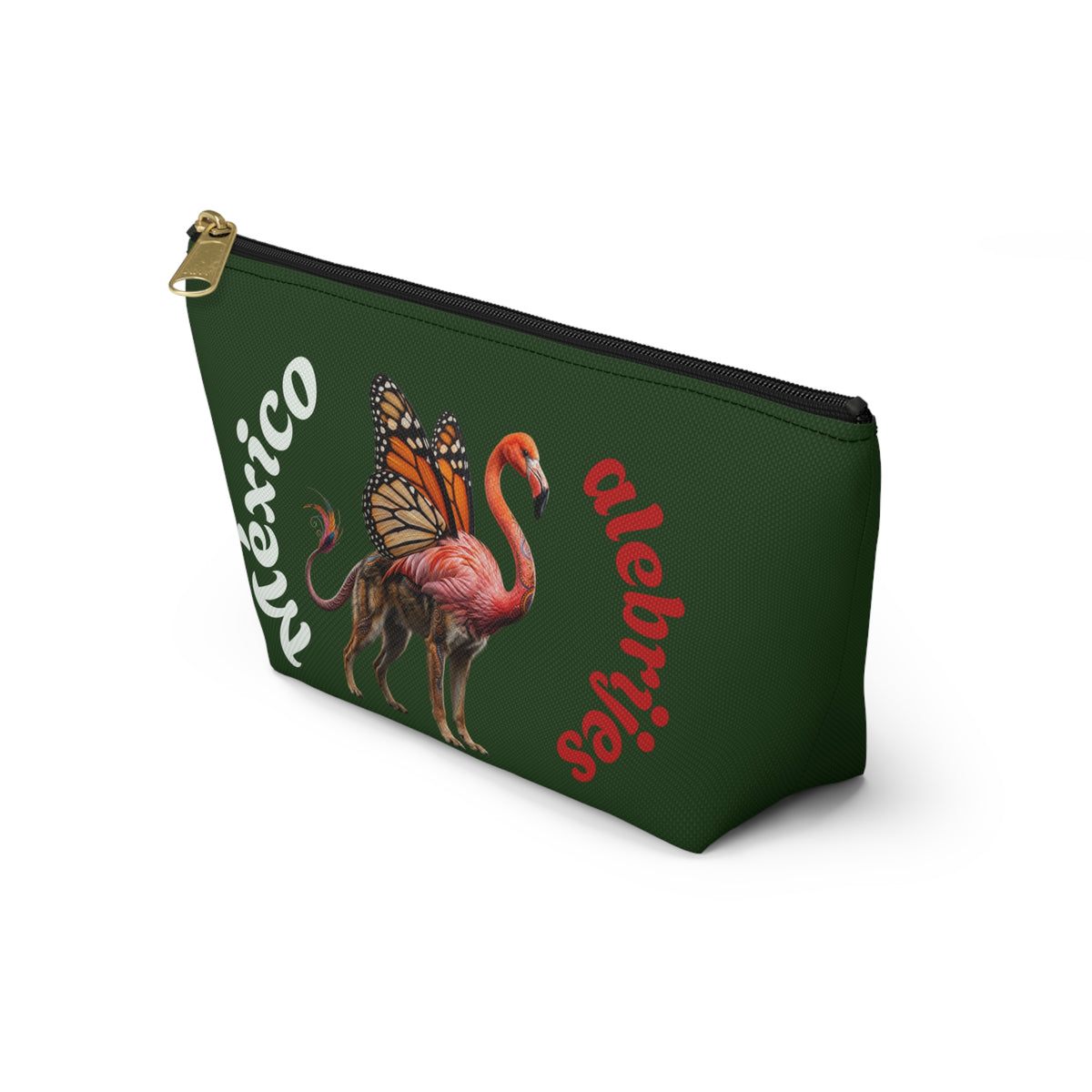Mexico alebrije  Flamingo Butterfly Accessory Pouch