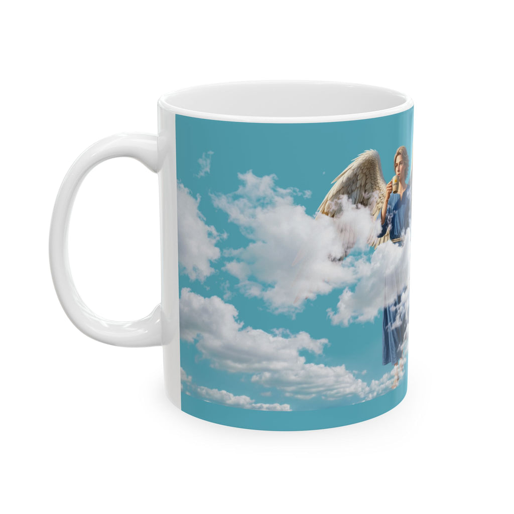 Angel in the Clouds Ceramic Mug — Heavenly Cloudscape Coffee Cup (11oz, 15oz)