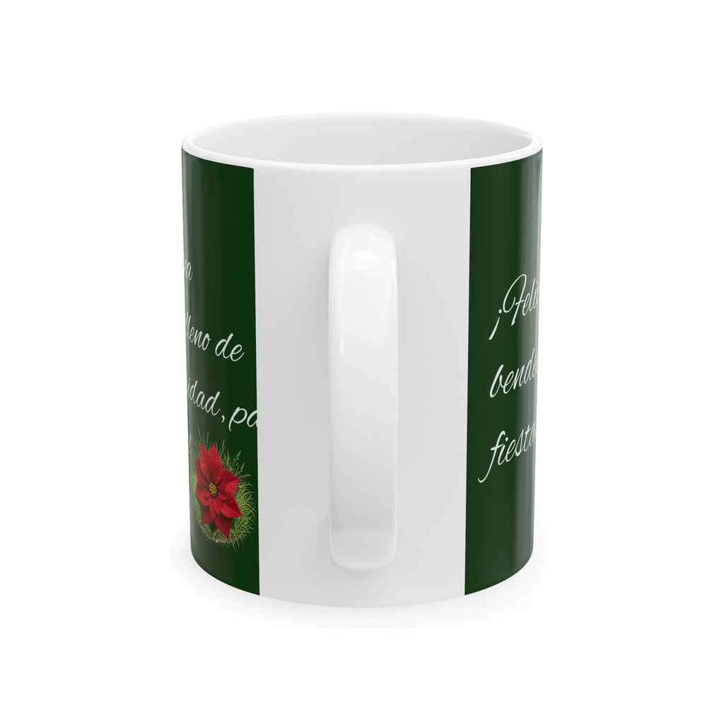 Christmas Star Ceramic Mug — Festive Holiday Greeting Coffee Cup (11oz/15oz)
