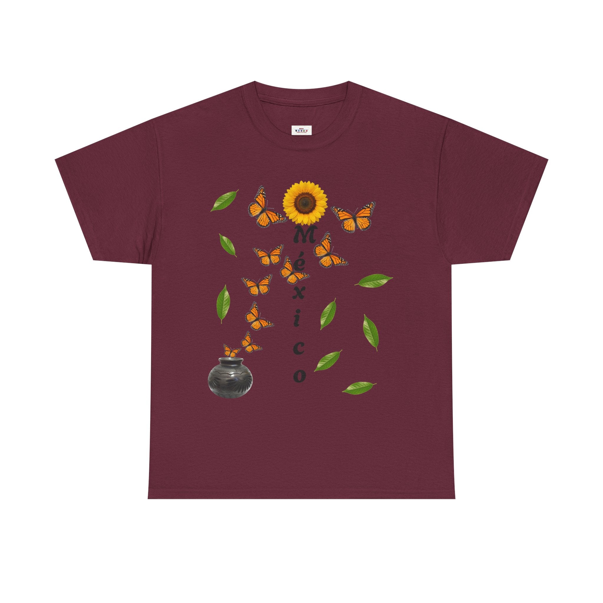 Mexico Monarch Butterfly Sunflower T‑Shirt