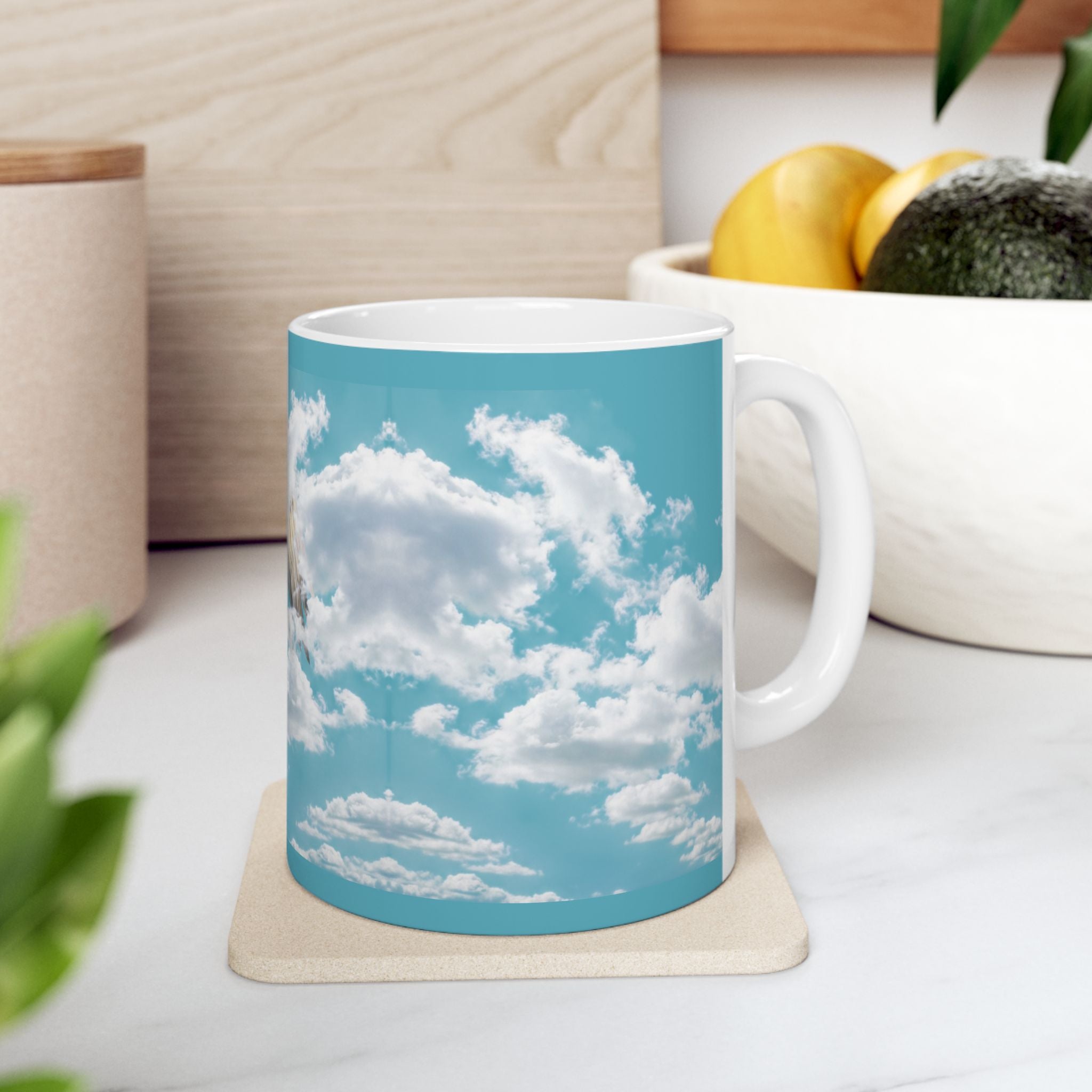 Angel in the Clouds Ceramic Mug — Heavenly Cloudscape Coffee Cup (11oz, 15oz)