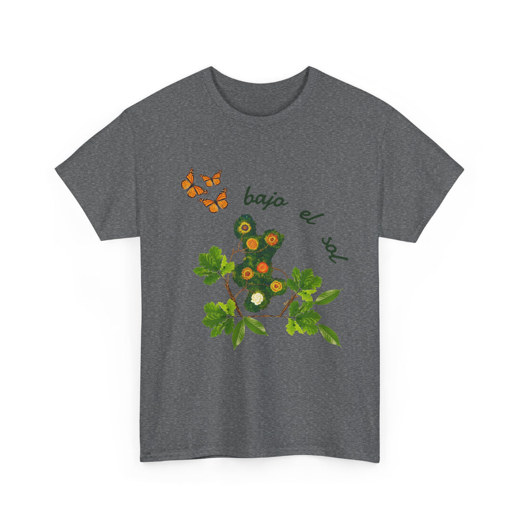 Floral Cactus & Butterflies Tee — "bajo el sol"
