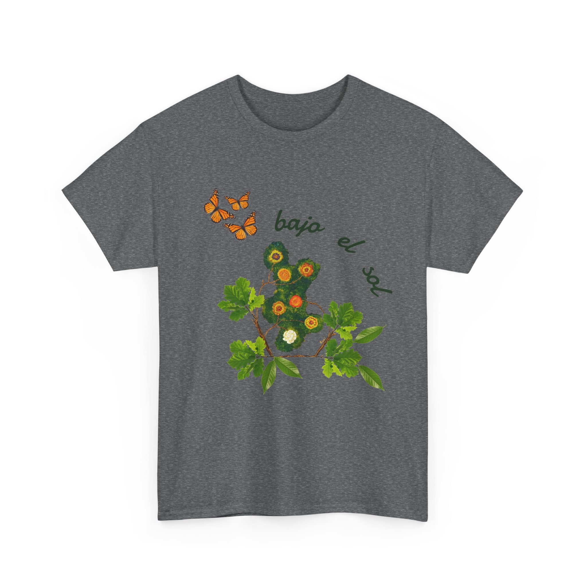 Floral Cactus & Butterflies Tee — "bajo el sol"