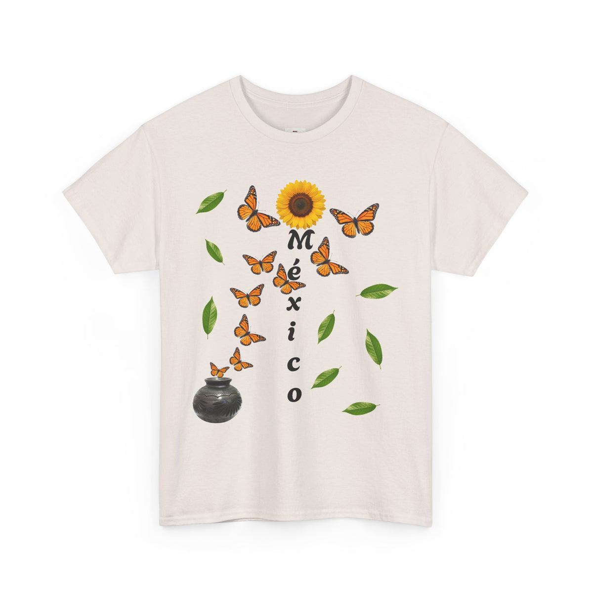Mexico Monarch Butterfly Sunflower T‑Shirt