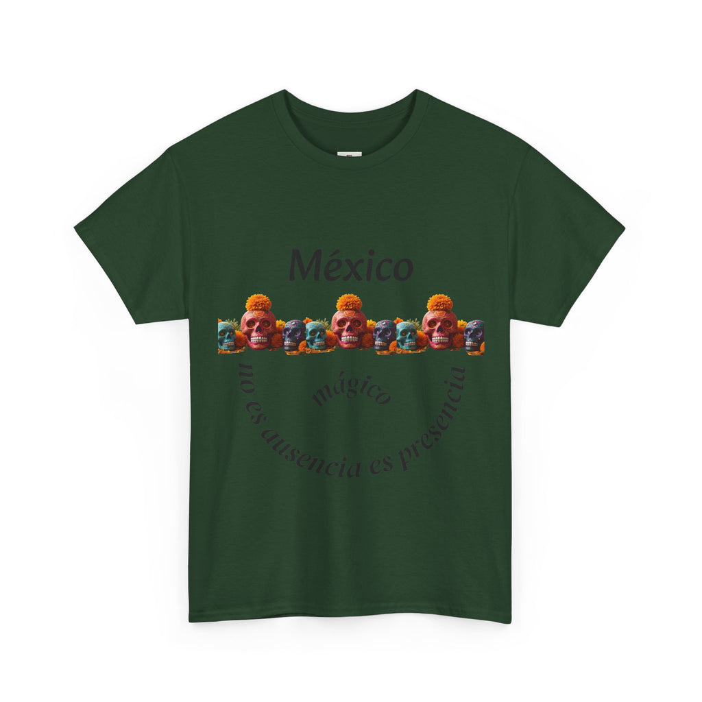 México Mágico Tee - "no es ausencia es presencia" Día de Muertos Tribute T-Shirt