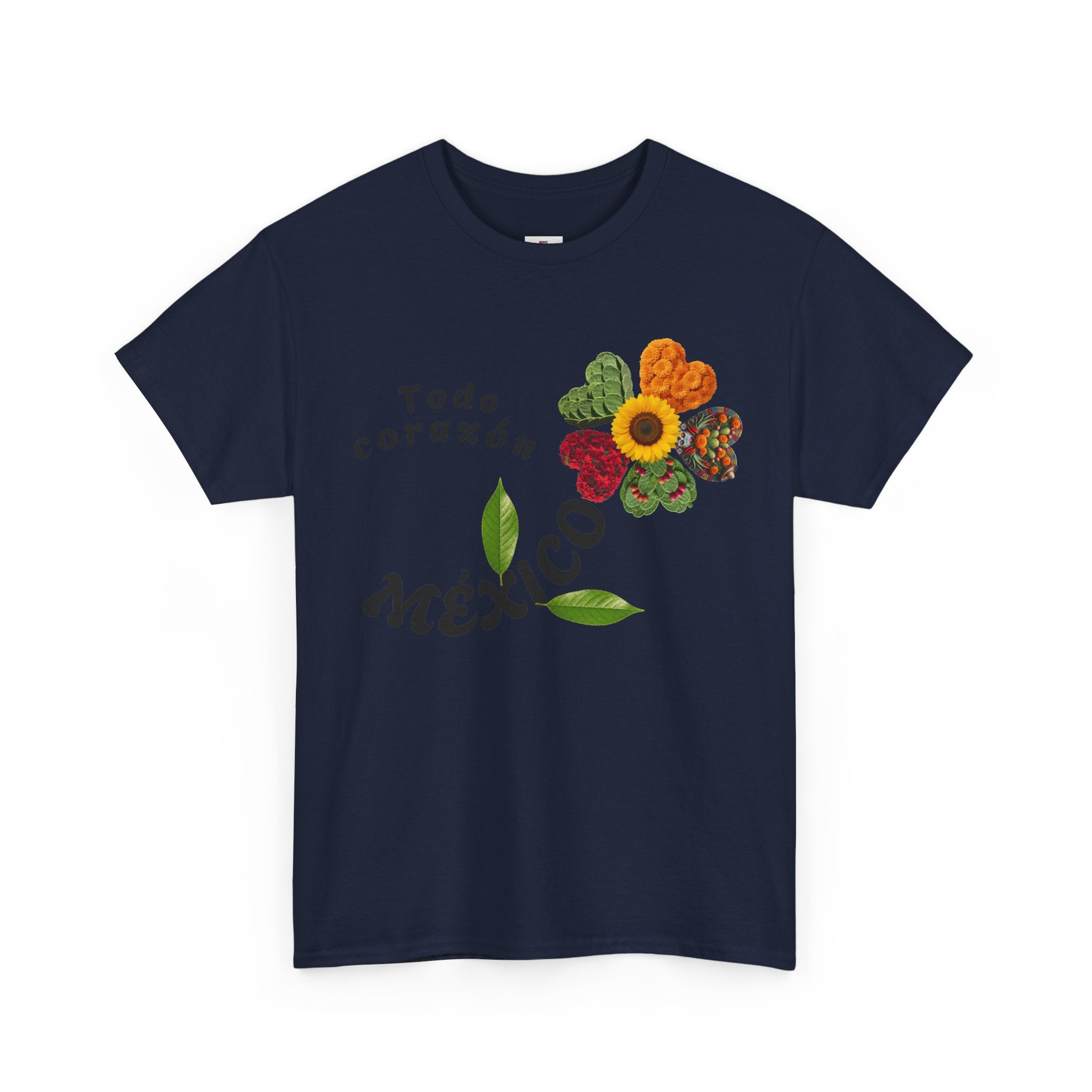 Mexico Floral "Todo corazón" T-Shirt