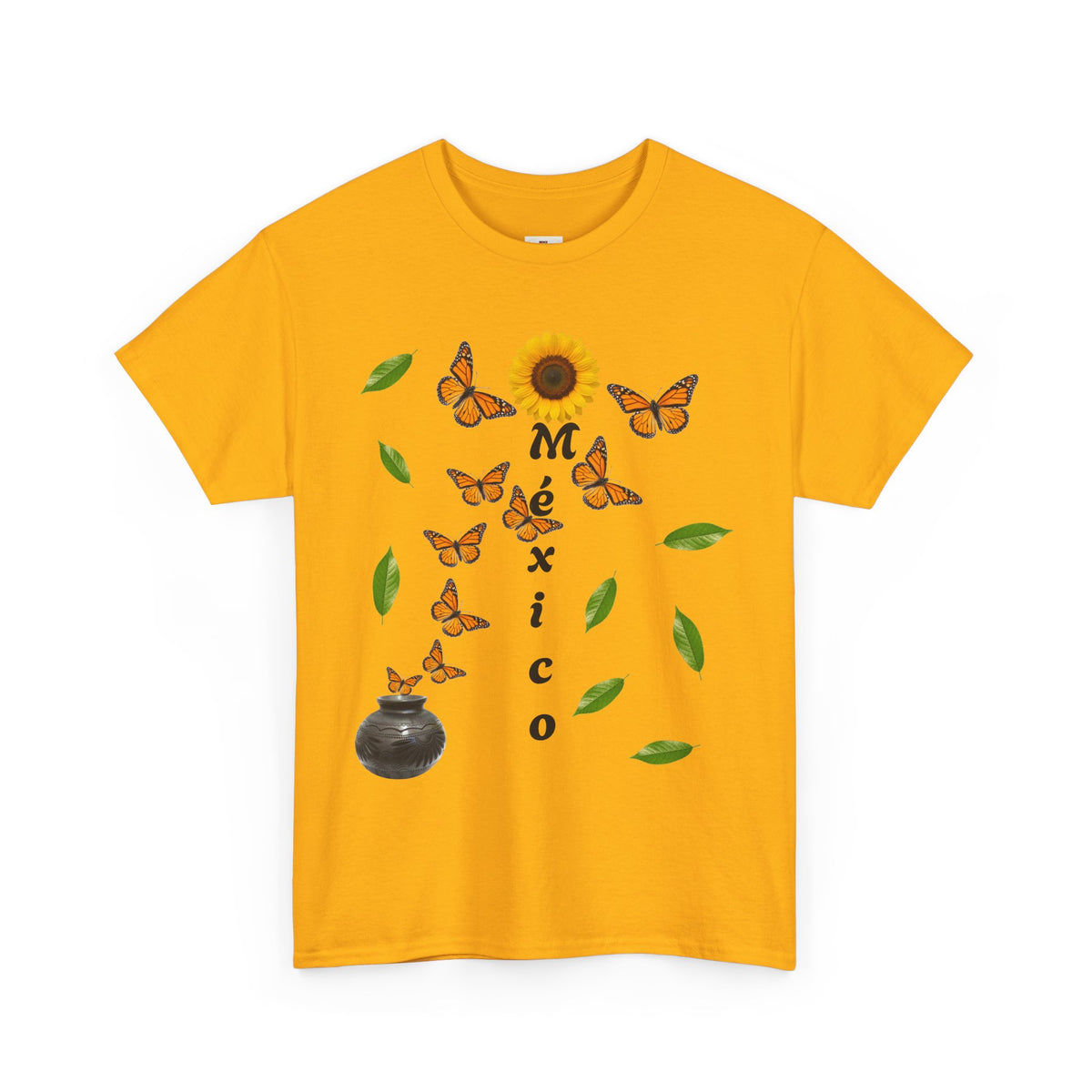 Mexico Monarch Butterfly Sunflower T‑Shirt
