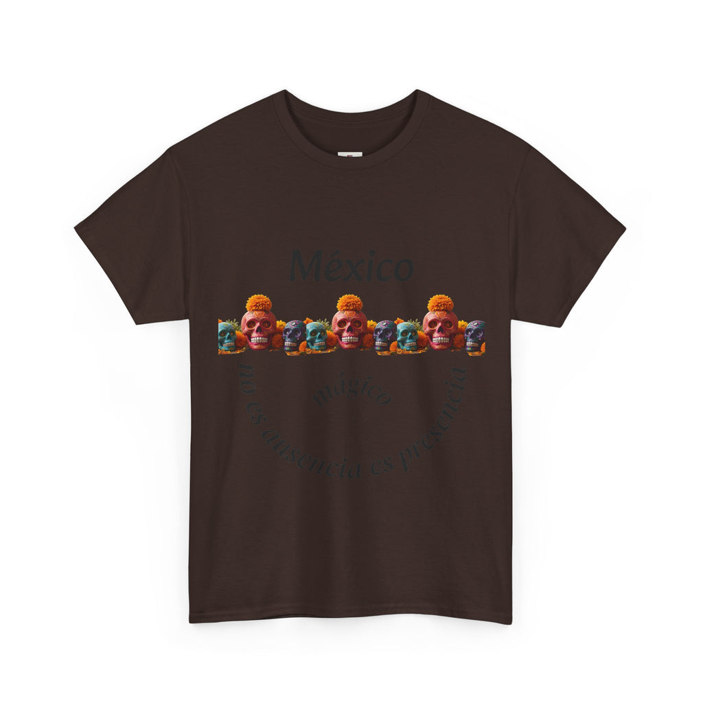 México Mágico Tee - "no es ausencia es presencia" Día de Muertos Tribute T-Shirt