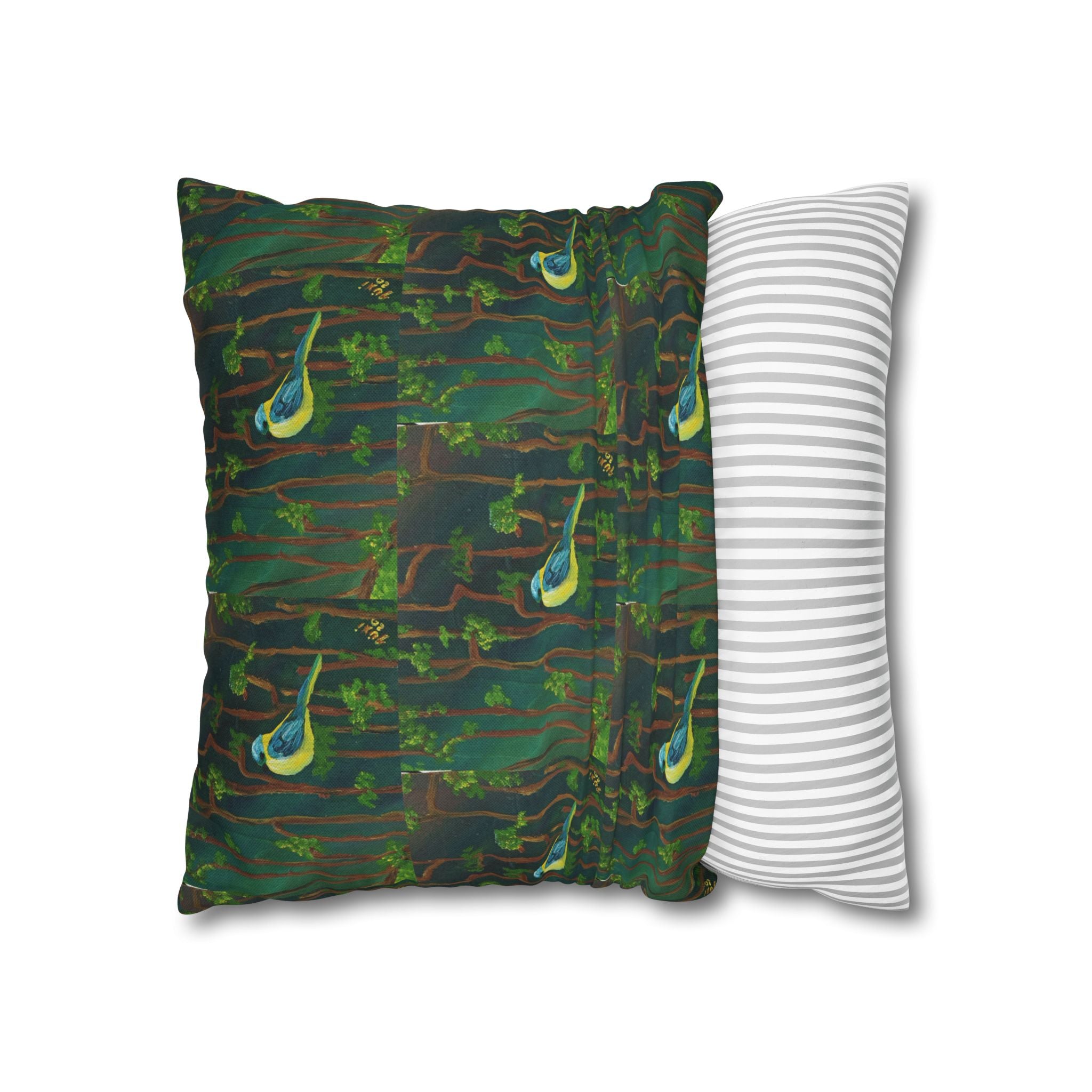 Solo Funda, no incluye relleno. Solid Olive Green Square Pillowcase — Spun Polyester Decorative Throw Pillow Cover