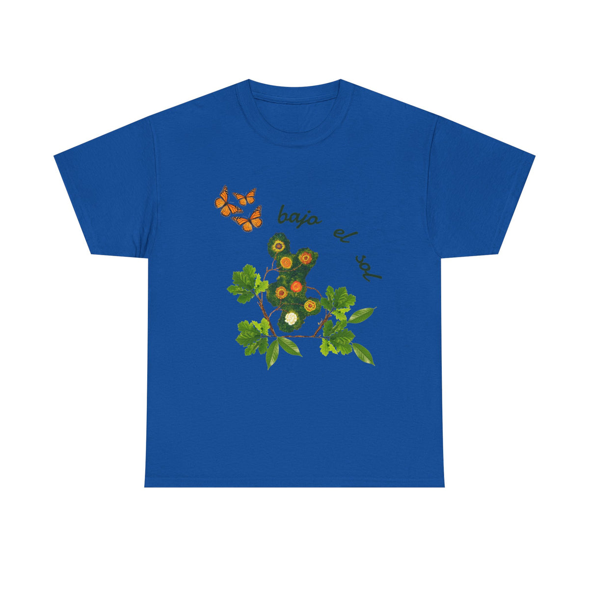 Floral Cactus & Butterflies Tee — "bajo el sol"