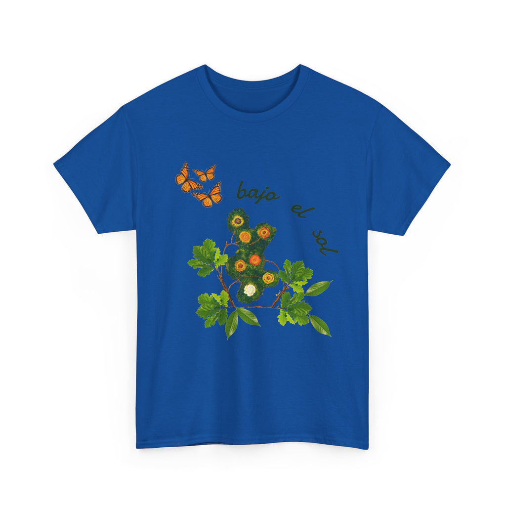 Floral Cactus & Butterflies Tee — "bajo el sol"