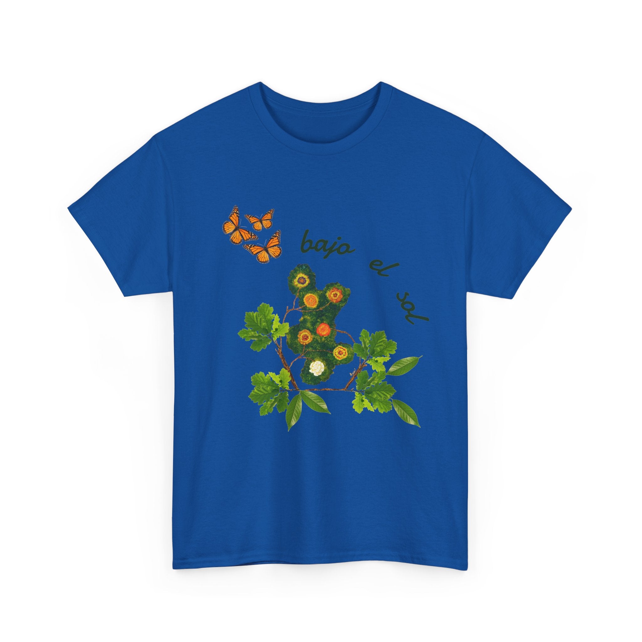Floral Cactus & Butterflies Tee — "bajo el sol"