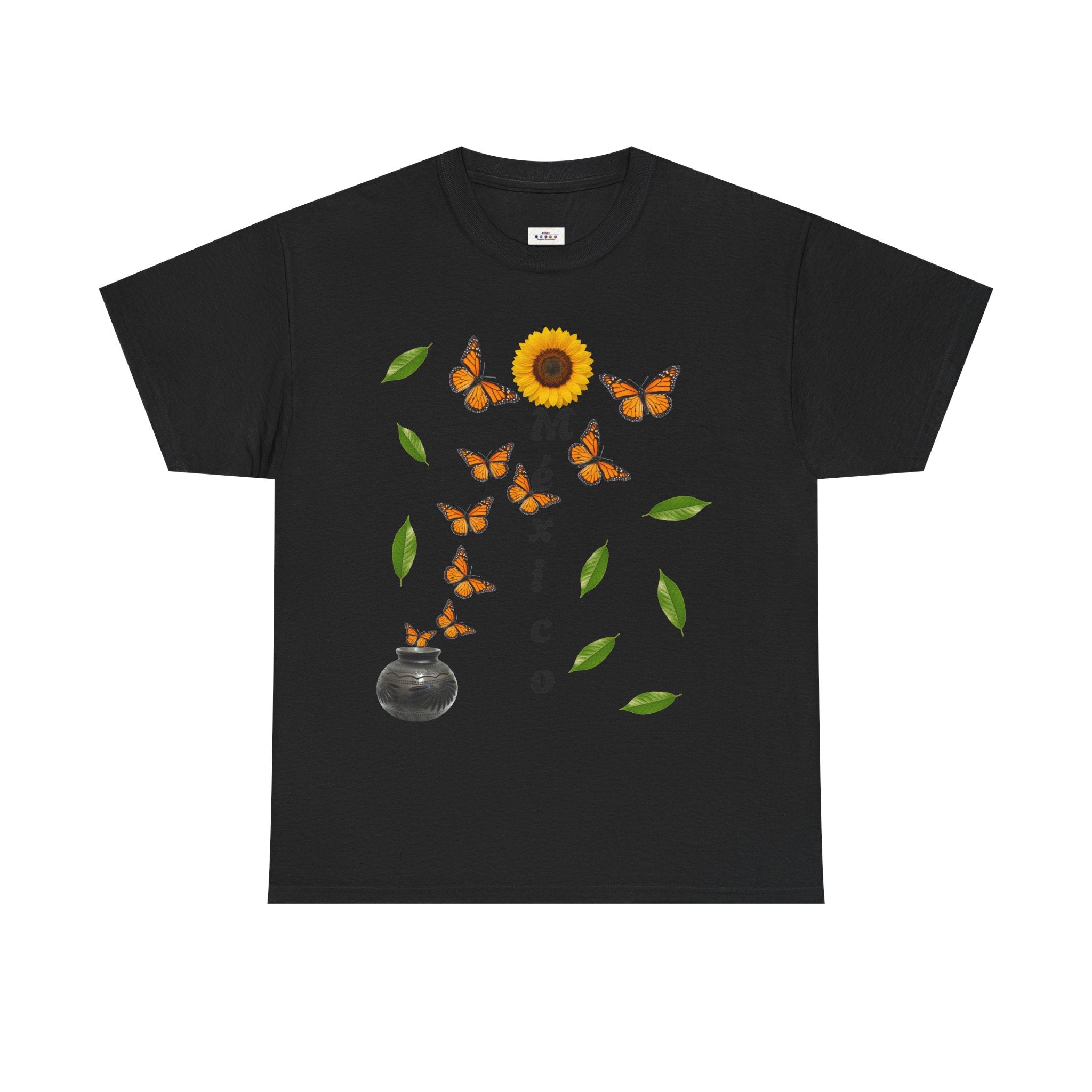 Mexico Monarch Butterfly Sunflower T‑Shirt