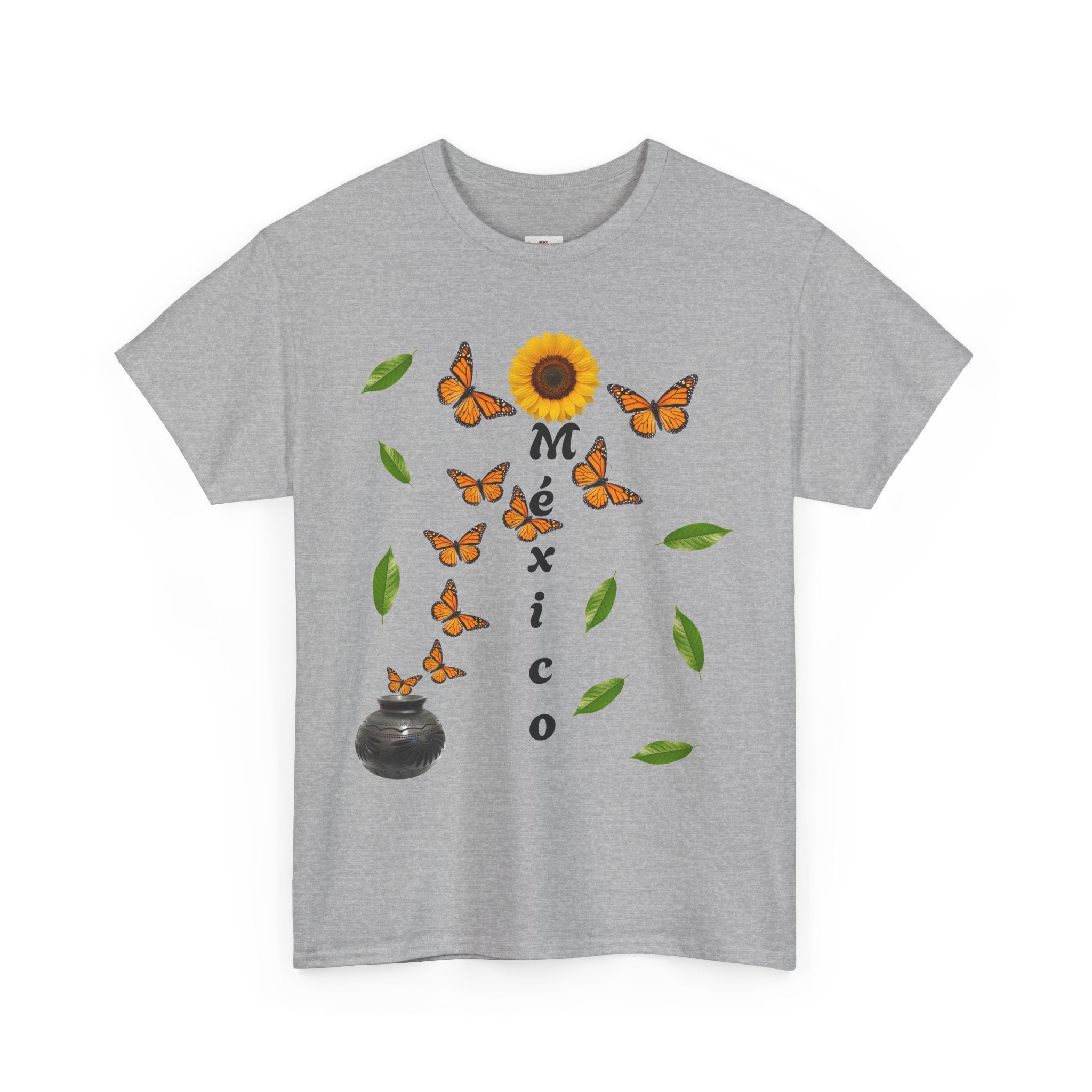 Mexico Monarch Butterfly Sunflower T‑Shirt