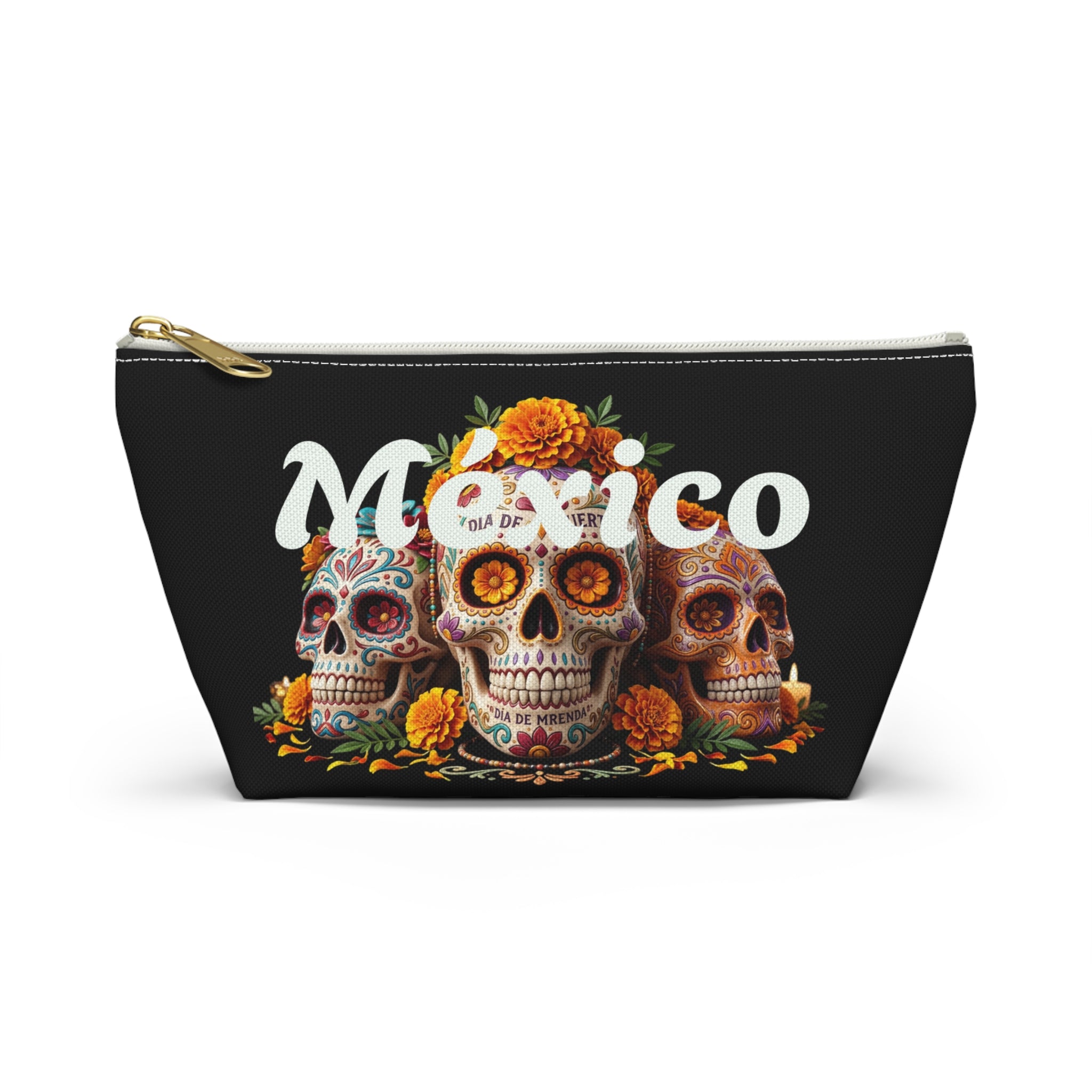 Mexico Day of the Dead Sugar Skull Accessory Pouch