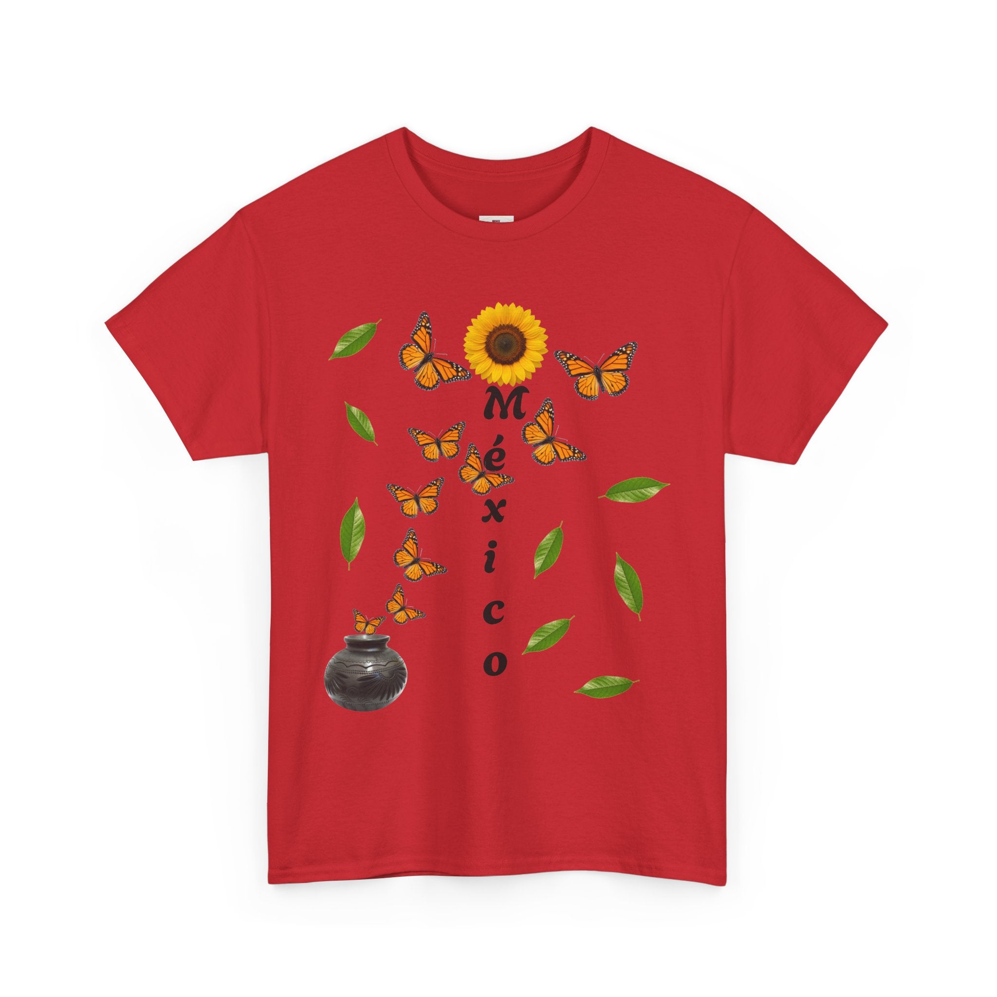 Mexico Monarch Butterfly Sunflower T‑Shirt