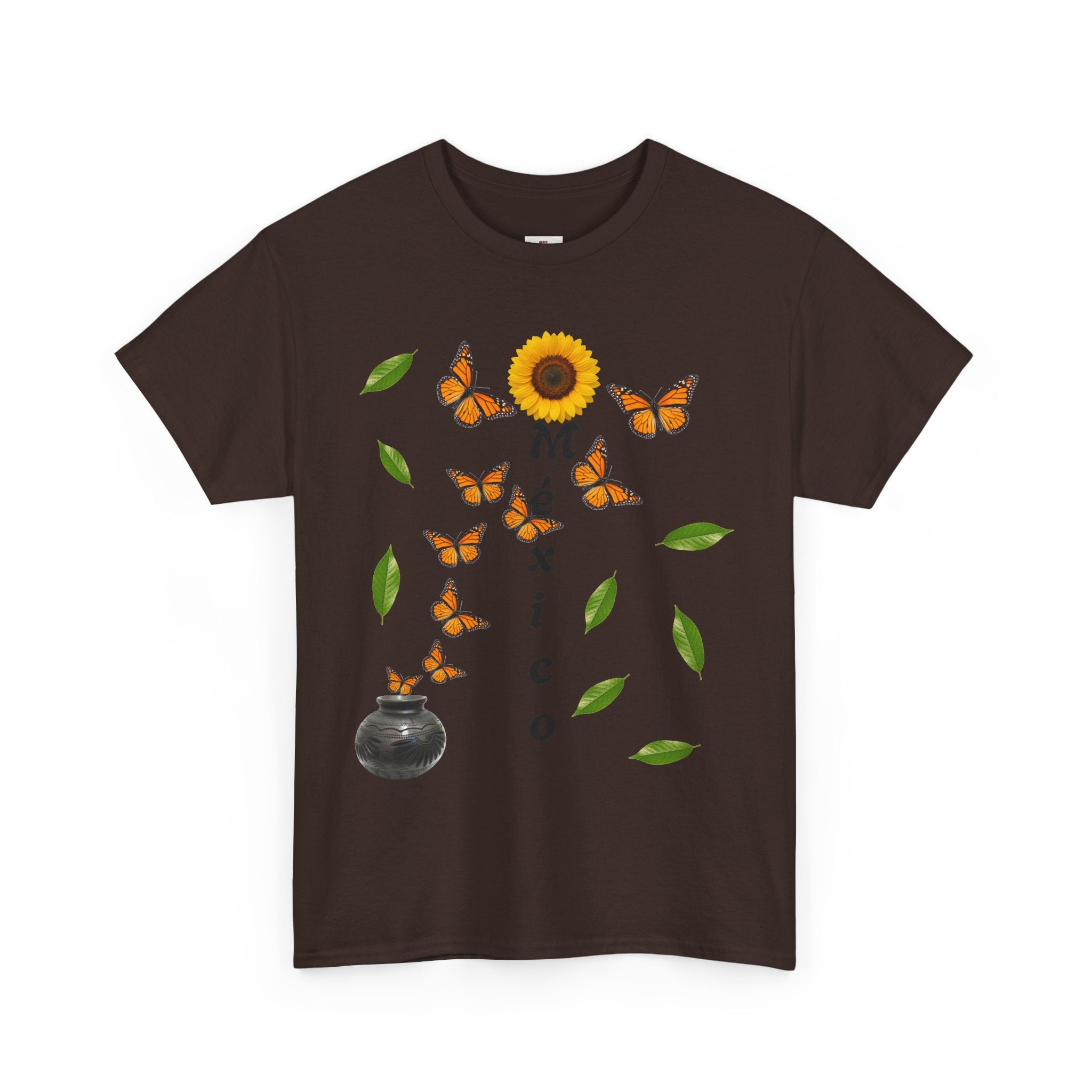 Mexico Monarch Butterfly Sunflower T‑Shirt
