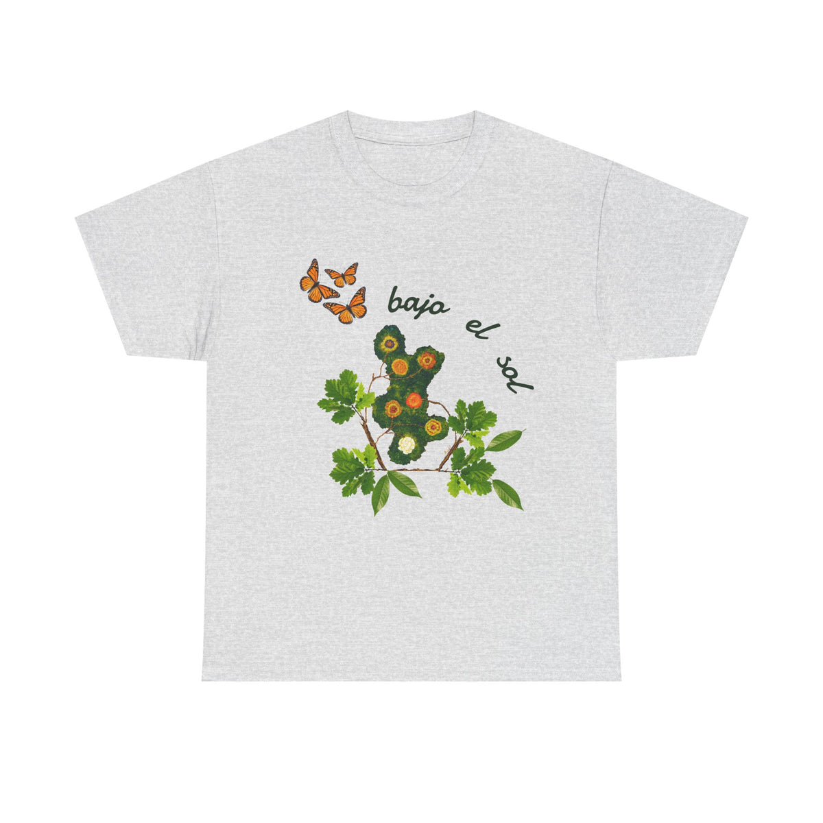 Floral Cactus & Butterflies Tee — "bajo el sol"