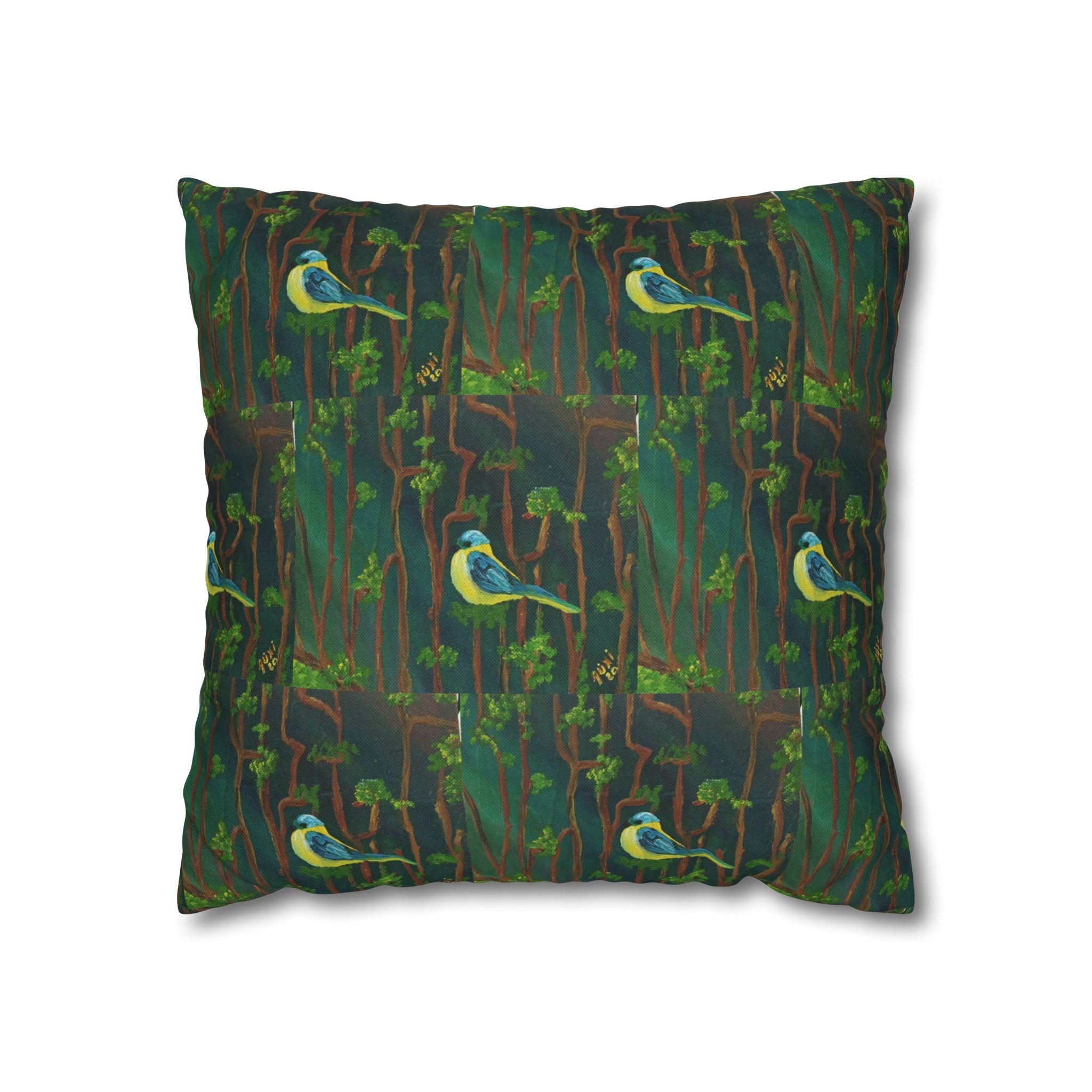 Solo Funda, no incluye relleno. Solid Olive Green Square Pillowcase — Spun Polyester Decorative Throw Pillow Cover